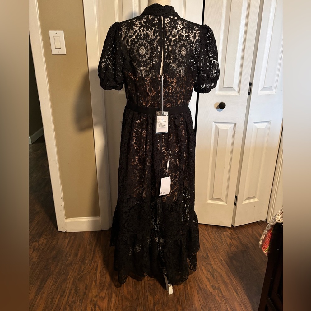 Self-Portrait Elegant Black Lace Maxi Dress Runs Small - Picture 2 of 11